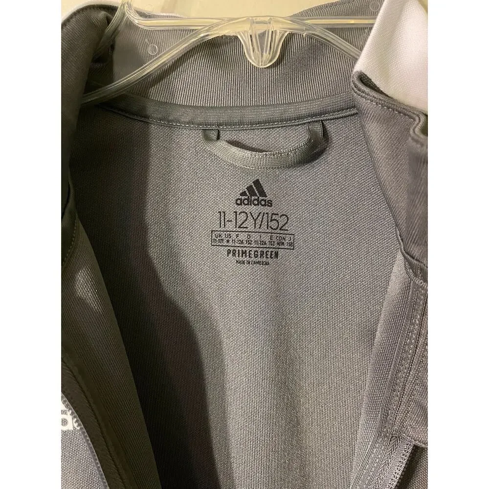 Adidas 2 Piece Set Jacket and Pants Gray